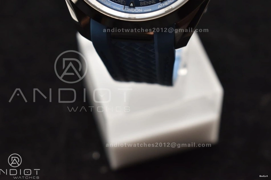 GMT Blue Edition Best Blue Super A8938 VSF Summer Dial on Worldtimer 511 Terra 1:1 Aqua 43mm Durable Clone Strap Rubber 0819